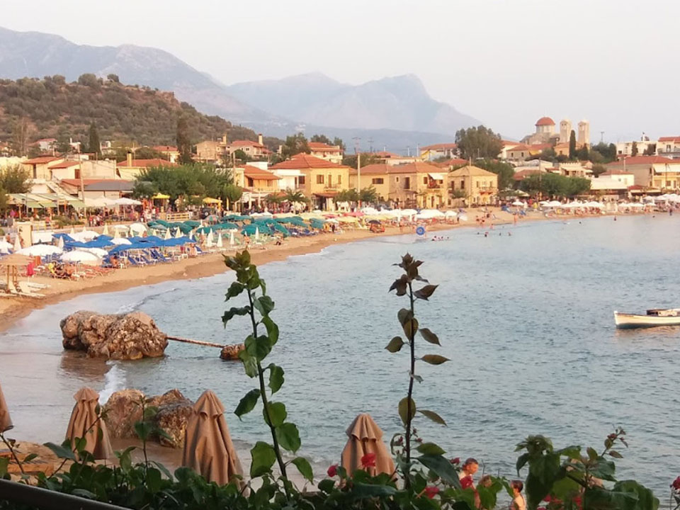 Ons Grieks vakantiehuis Stoupa restaurant